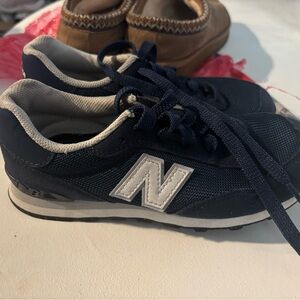 New Balance Dark Blue and White Sneakers